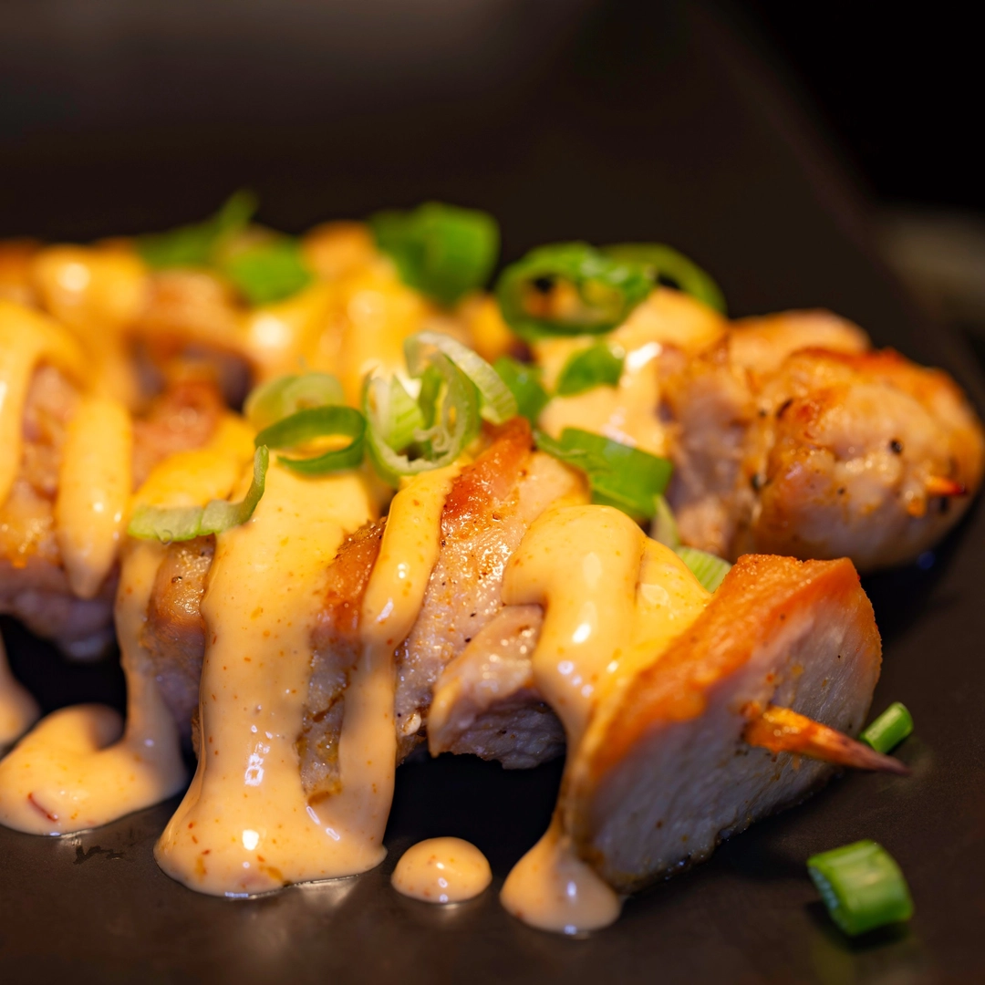 Perfectly grilled octopus appetizer with ponzu sauce at Japanese restaurant Las Vegas